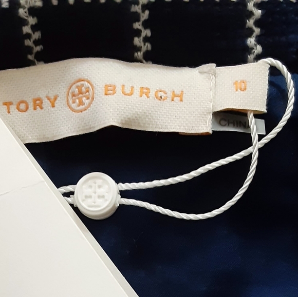 TORY BURCH Fringe Embroidered Sleeveless V-Neck Tweed Dress NWT - Picture 10 of 11